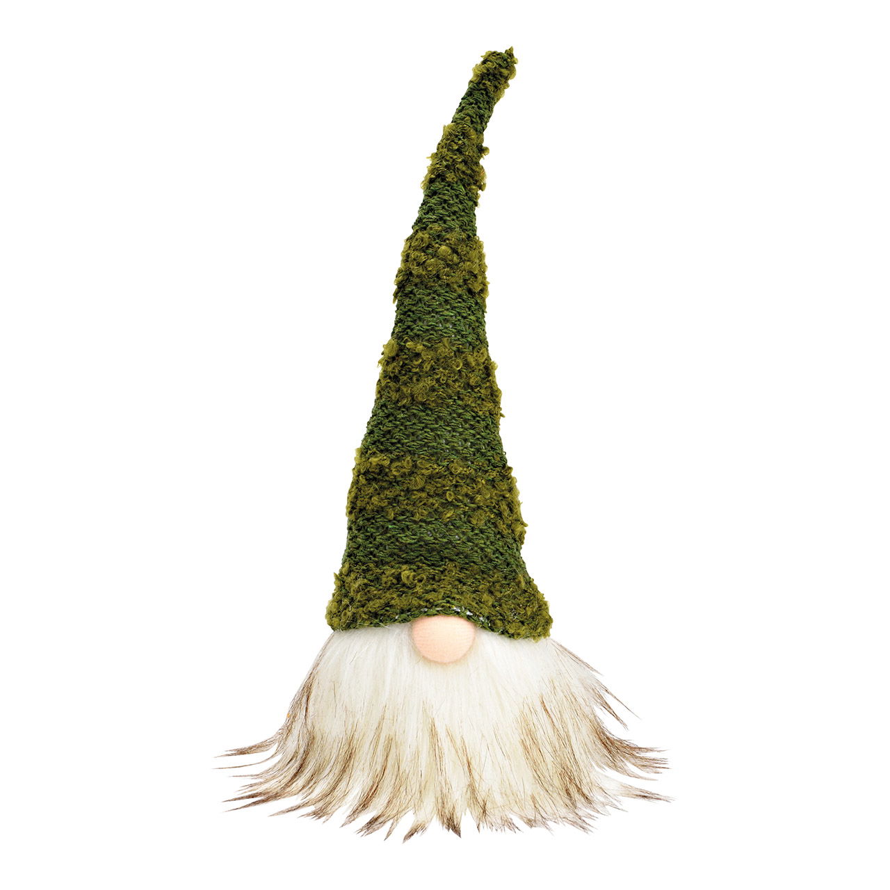 Lutin en textile vert (L/H/P) 8x22x8cm