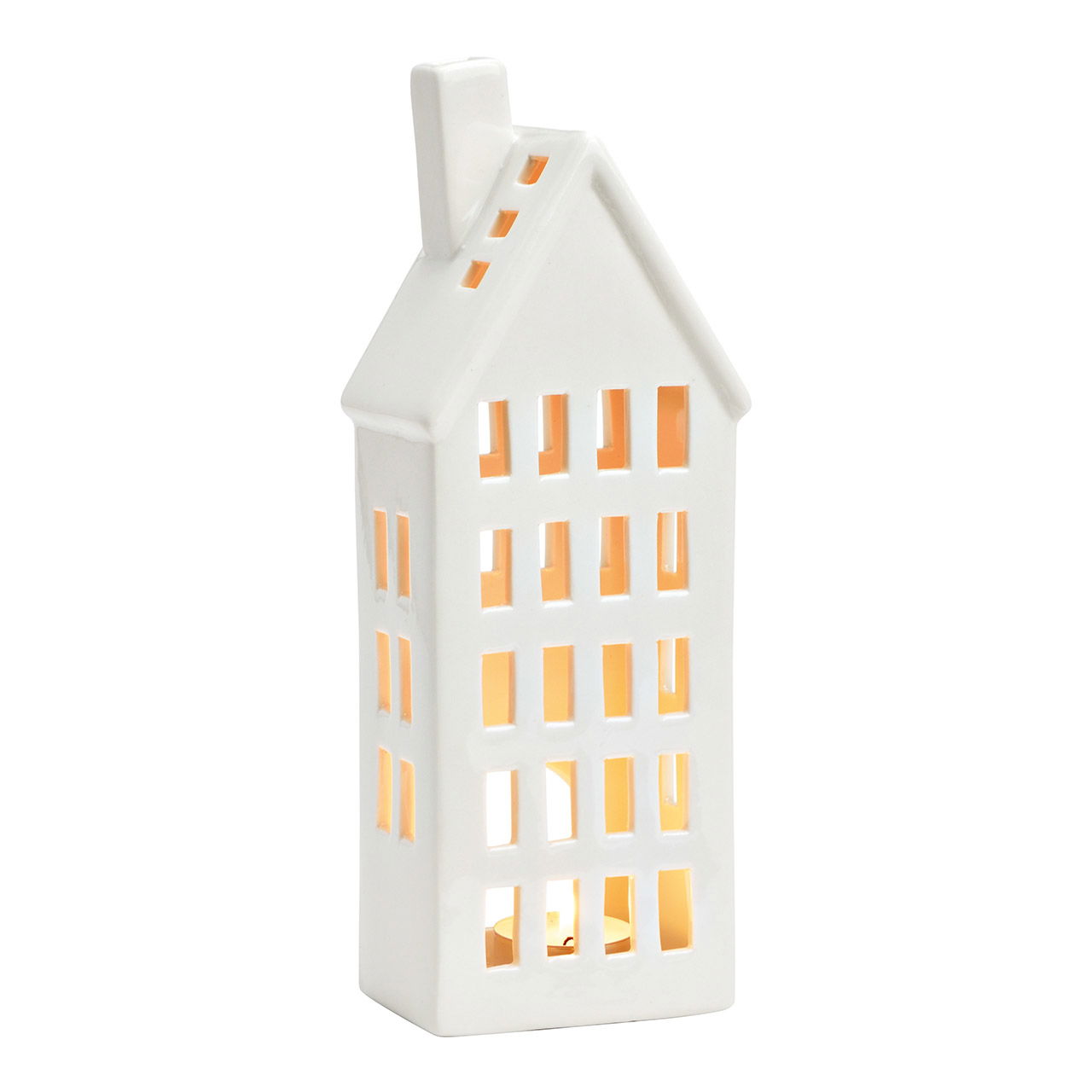 Wind light porcelain house White (W/H/D) 10x26x7cm