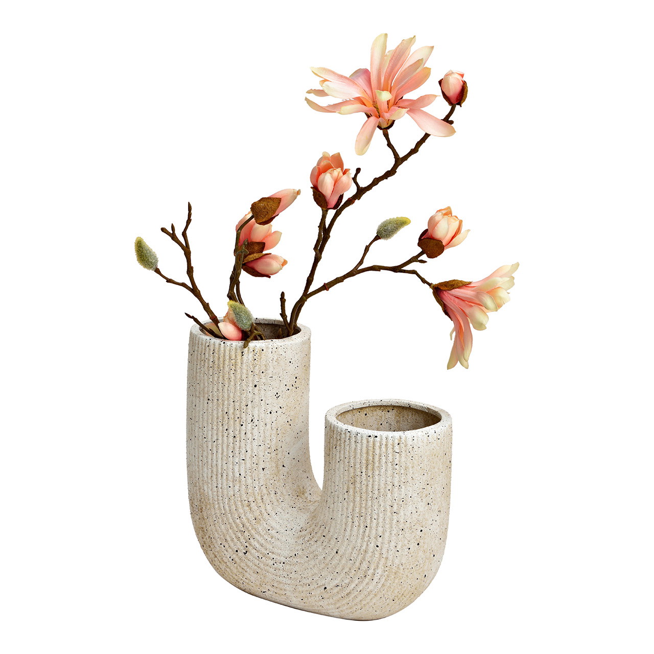 Vaso de cerâmica, branco (L/A/P) 23x22x10 cm Blumen-Arrangement, Pflanze, Töpferei, Vase, Topfpflanze