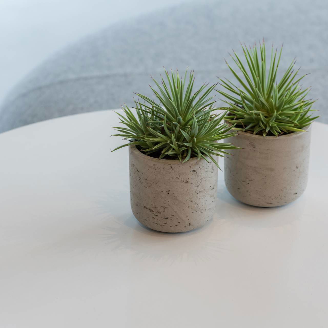 Fiberclay flower pot gray (W/H/D) 15x14x15cm
