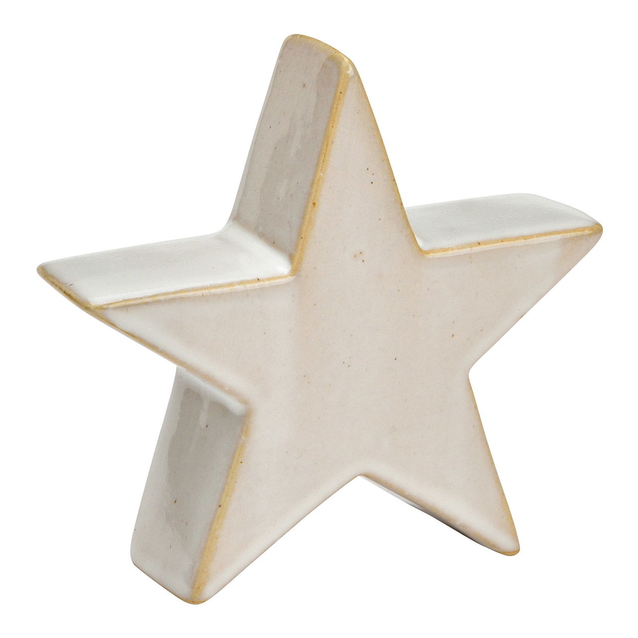 Star made of white ceramic (W/H/D) 13x12x4cm