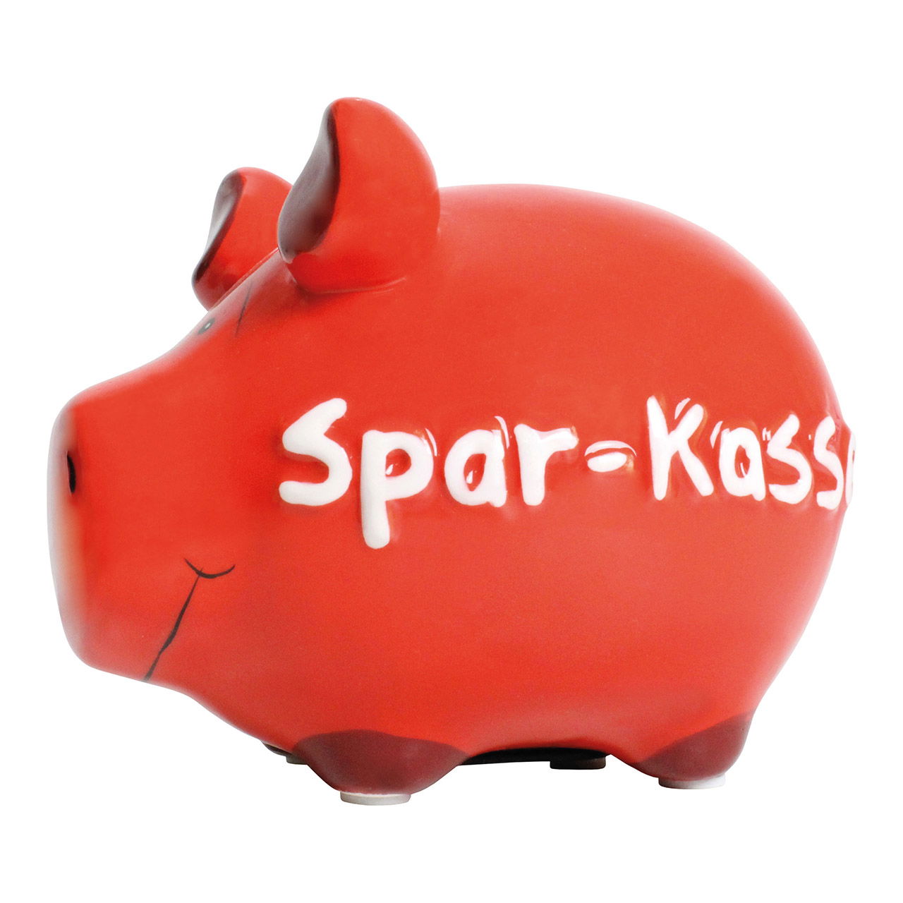 Sparschwein Company Sparschwein "Spar-Kasse" aus Keramik, Rot/Weiß (B/H/T) 12,5x9x9cm Kleinschwein Sparschwein Company Sparschwein "Spar-Kasse" aus Keramik, Rot/Weiß (B/H/T) 12,5x9x9cm Kleinschwein