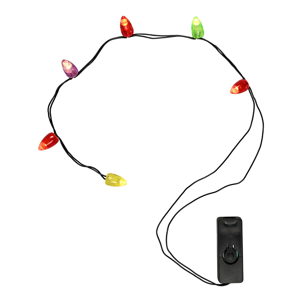 Accesorio para la puerta del amigo invisible, luces de hadas con bombillas 6LED de plástico colorido (H) 48cm pila 2xCR1220 incluida