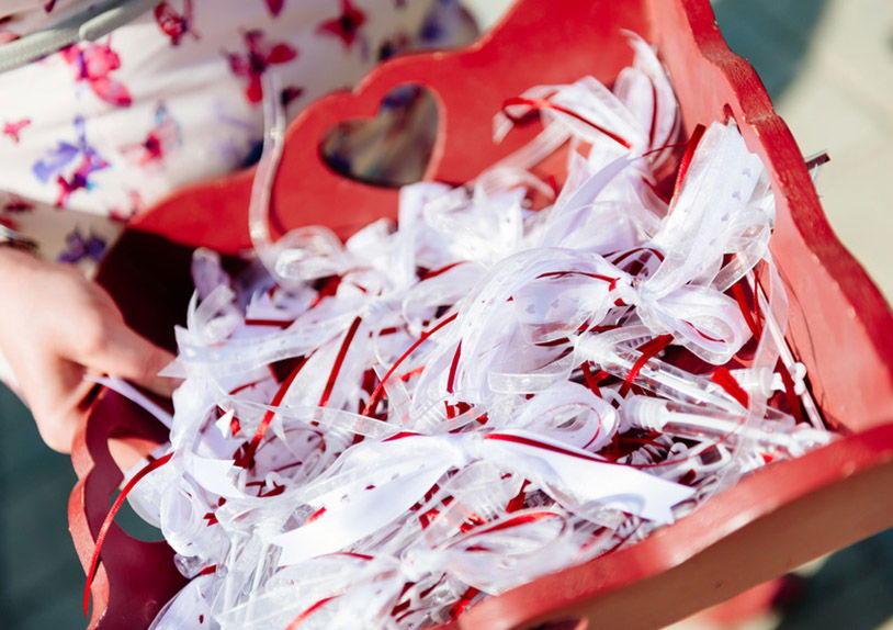 Soap bubbles set of 96, heart for wedding, plastic, 4.5ml, (W/H/D) 1x10x1cm Ø1cm Tasche