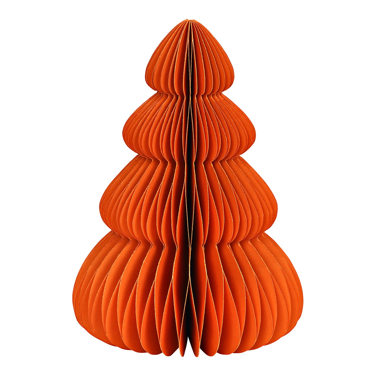 Árbol de Navidad de nido de abeja de papel/cartón, naranja (A/A/P) 14x20x14cm Árbol de Navidad de nido de abeja de papel/cartón, naranja (A/A/P) 14x20x14cm