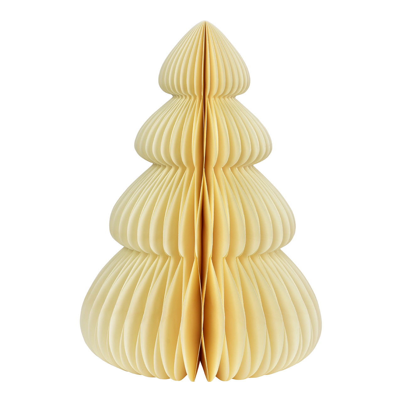 Albero di Natale a nido d'ape in carta/cartone, bianco (L/H/D) 35x50x35cm