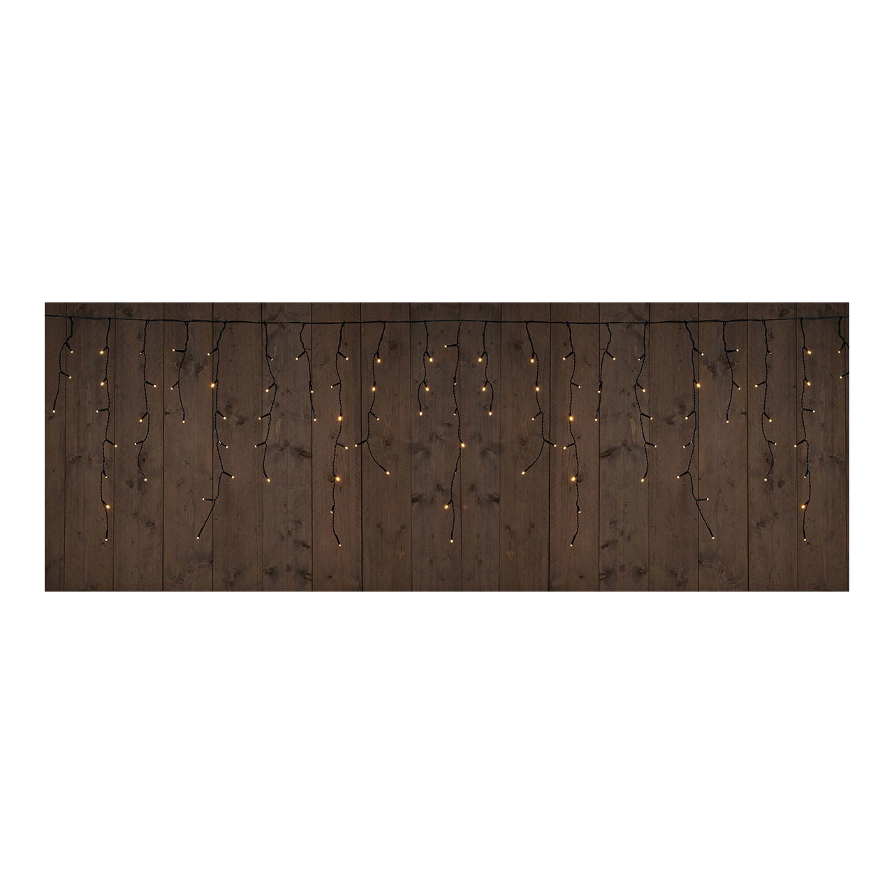 Eclairage en forme de cône de glace 360 LED 5M de câble d'alimentation, IP44 Transfo, avec minuterie 8/16 en métal (L/H) 720x60cm