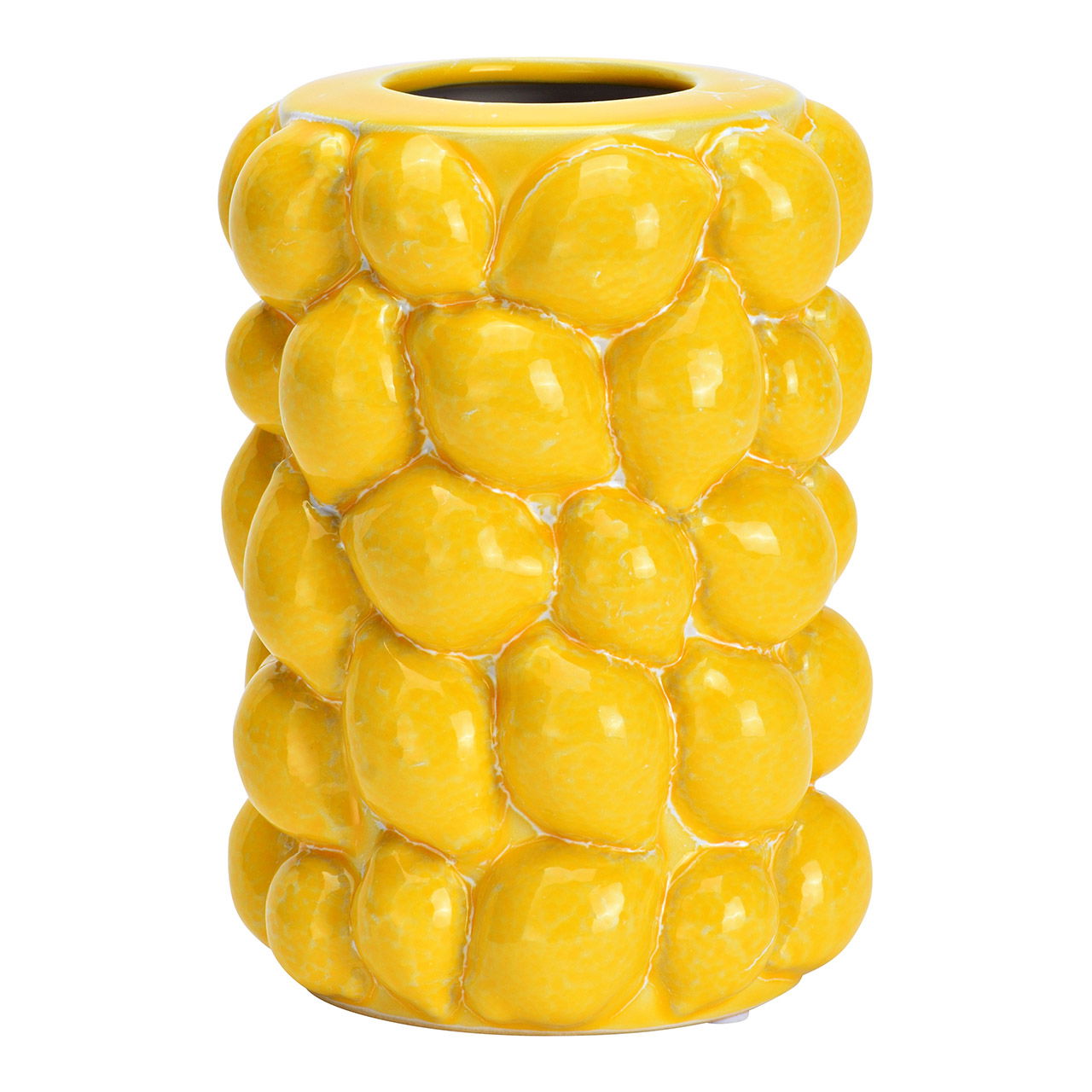 Vase Zitrone aus Keramik, Gelb (B/H/T) 12x16x12cm Vase Zitrone aus Keramik, Gelb (B/H/T) 12x16x12cm