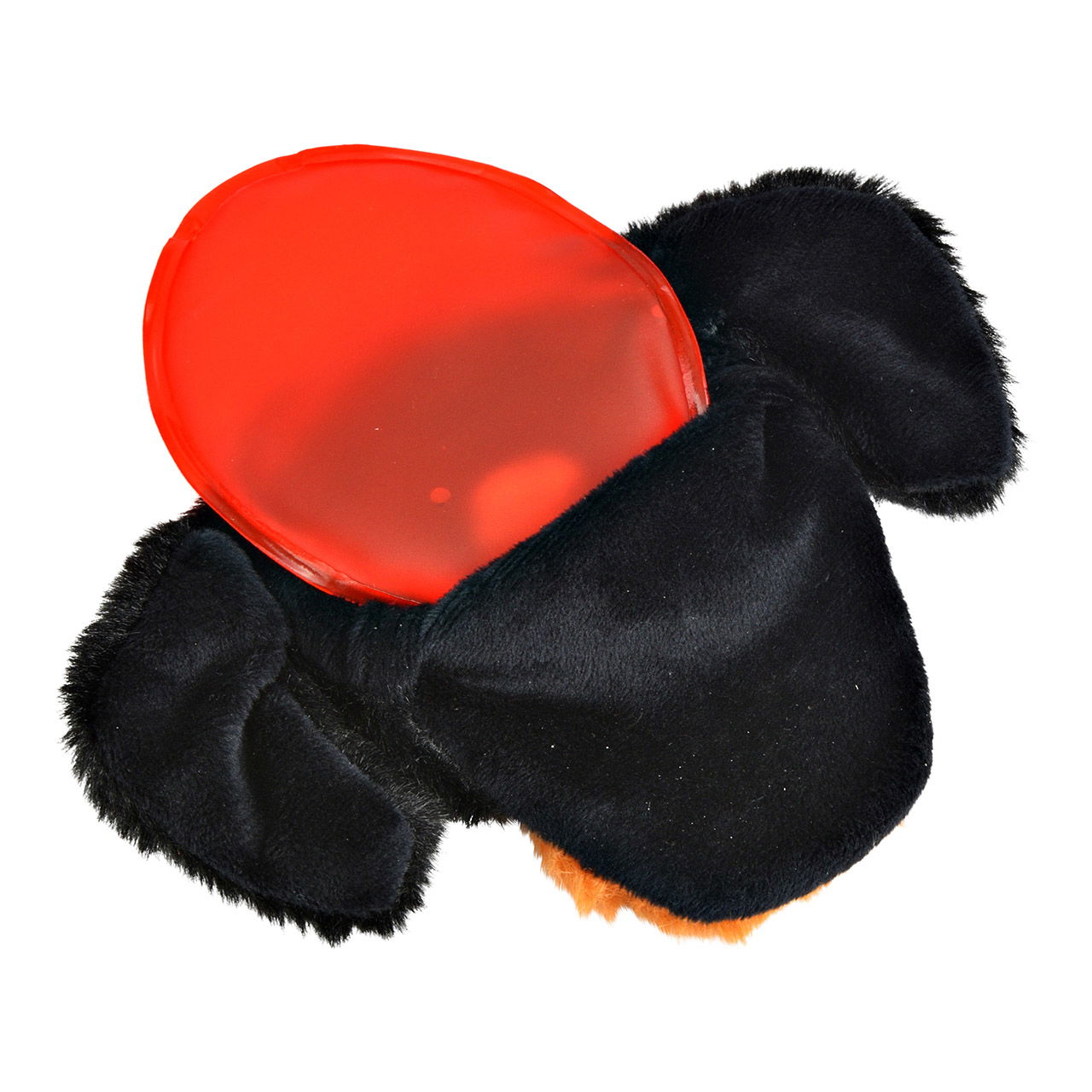 Pocket warmer dog made of plastic/fluffy cover, black (W/H/D) 15x12x1cm Pocket warmer dog made of plastic/fluffy cover, black (W/H/D) 15x12x1cm