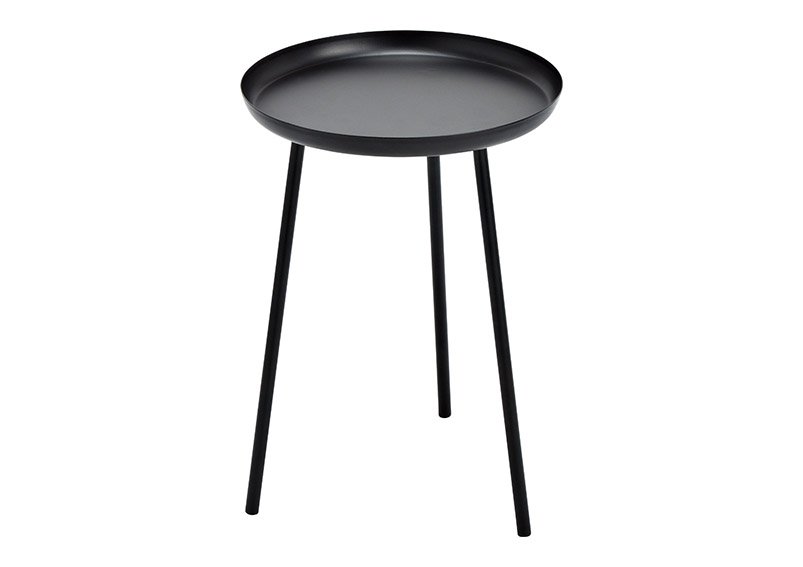 Table en métal noir (L/H/P) 28x39x28cm