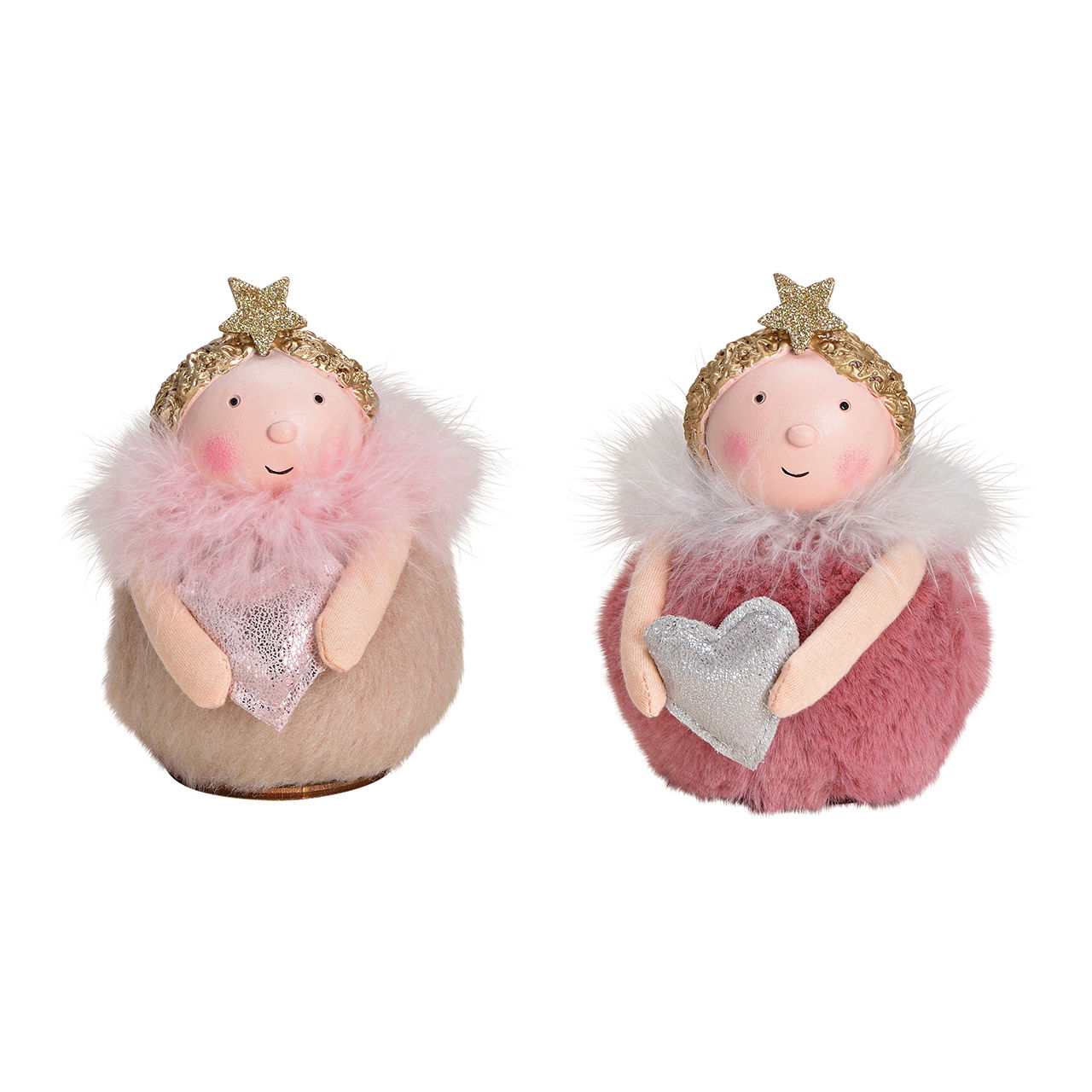 Frau aus Kunststoff Pink/Rosa 2-fach, (B/H/T) 8x11x8cm Frau aus Kunststoff Pink/Rosa 2-fach, (B/H/T) 8x11x8cm