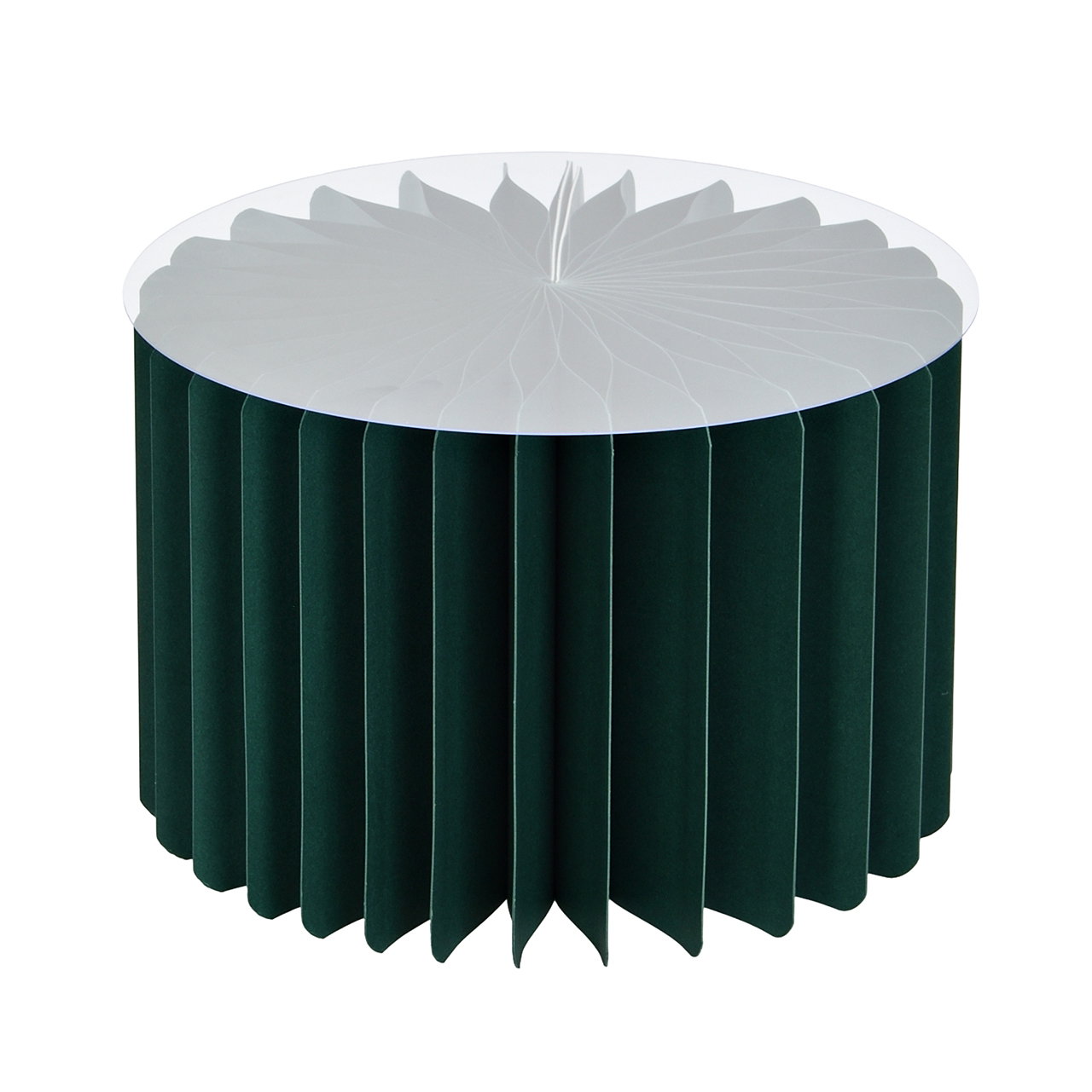 Tischdecke, Deckelstruktur, Papiertisch, Papierfaltung, Grüner