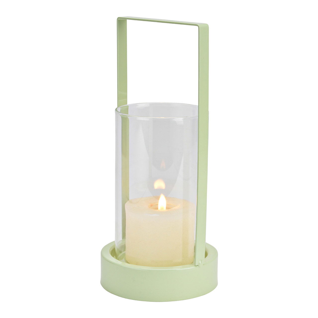 Lantern, lantern made of glass/metal, green (W/H/D) 11x25x11cm Glass 9x15x9cm Lantern, lantern made of glass/metal, green (W/H/D) 11x25x11cm Glass 9x15x9cm