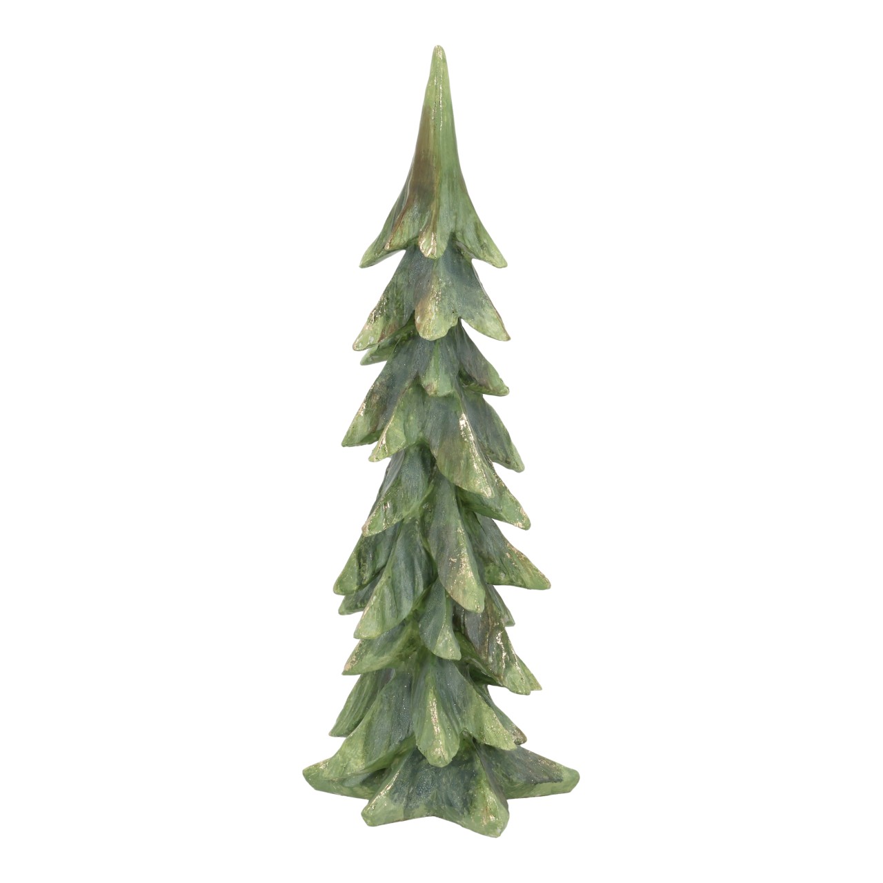 Sapin en poly vert (L/H/P) 17x42x15cm Kunstbaum, Weihnachtsbaum, Deko-Baum, grün, zweigig
