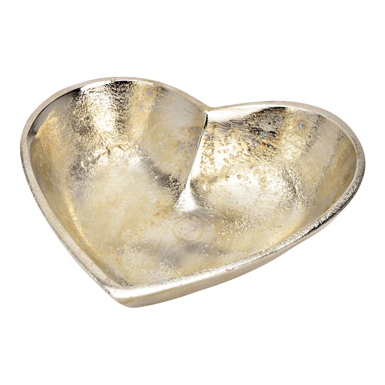 Schale Herz aus Metall silber (B/H/T) 15x5x15cm Schale Herz aus Metall silber (B/H/T) 15x5x15cm