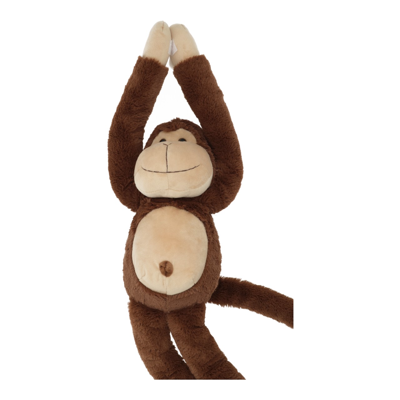 Scimmia di peluche marrone (L/A/P) 20x60x28 cm Plushie, Toy, Monkey, Brown, Soft