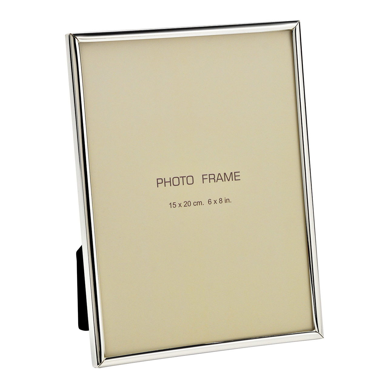 Fotorahmen versilbert für 15x20cm Fotos aus Metall (B/H/T) 20x25x1cm Fotorahmen versilbert für 15x20cm Fotos aus Metall (B/H/T) 20x25x1cm