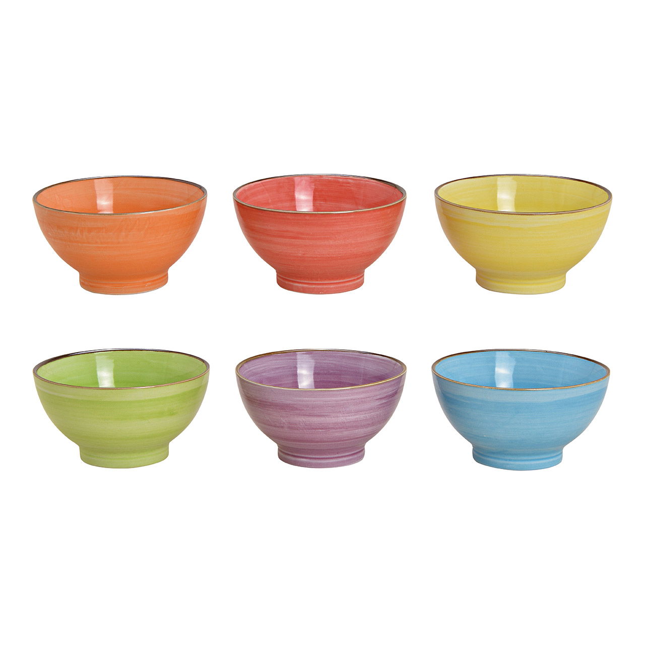 Schale aus Steingut, 6-fach, Bunt (B/H/T)16x16x8cm 850ml Schale aus Steingut, 6-fach, Bunt (B/H/T)16x16x8cm 850ml
