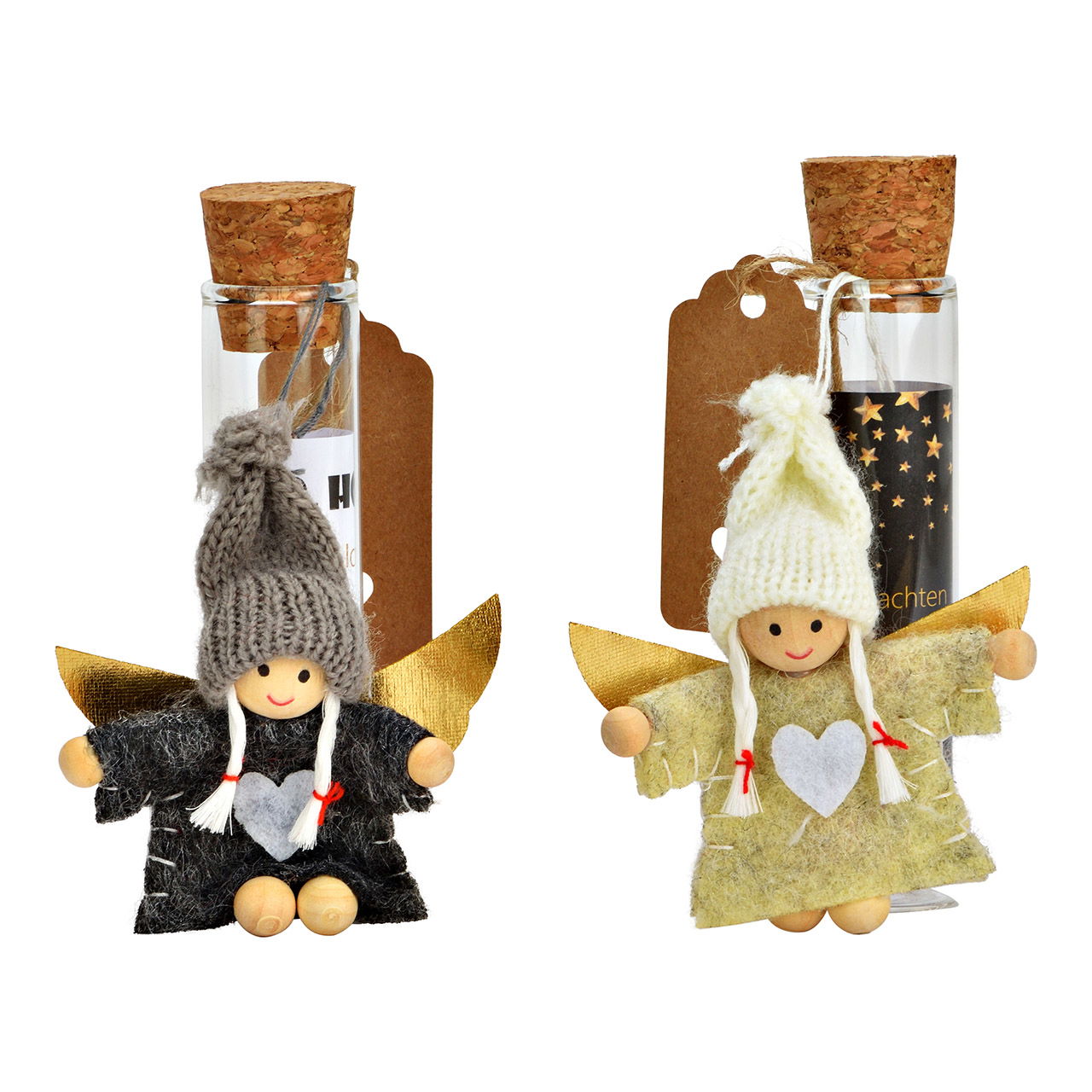 Geldgeschenk Reagenzglas mit Engel aus Glas, 2-fach, (B/H/T) 6x11x5cm 20 Stk. im Display Geldgeschenk Reagenzglas mit Engel aus Glas, 2-fach, (B/H/T) 6x11x5cm 20 Stk. im Display