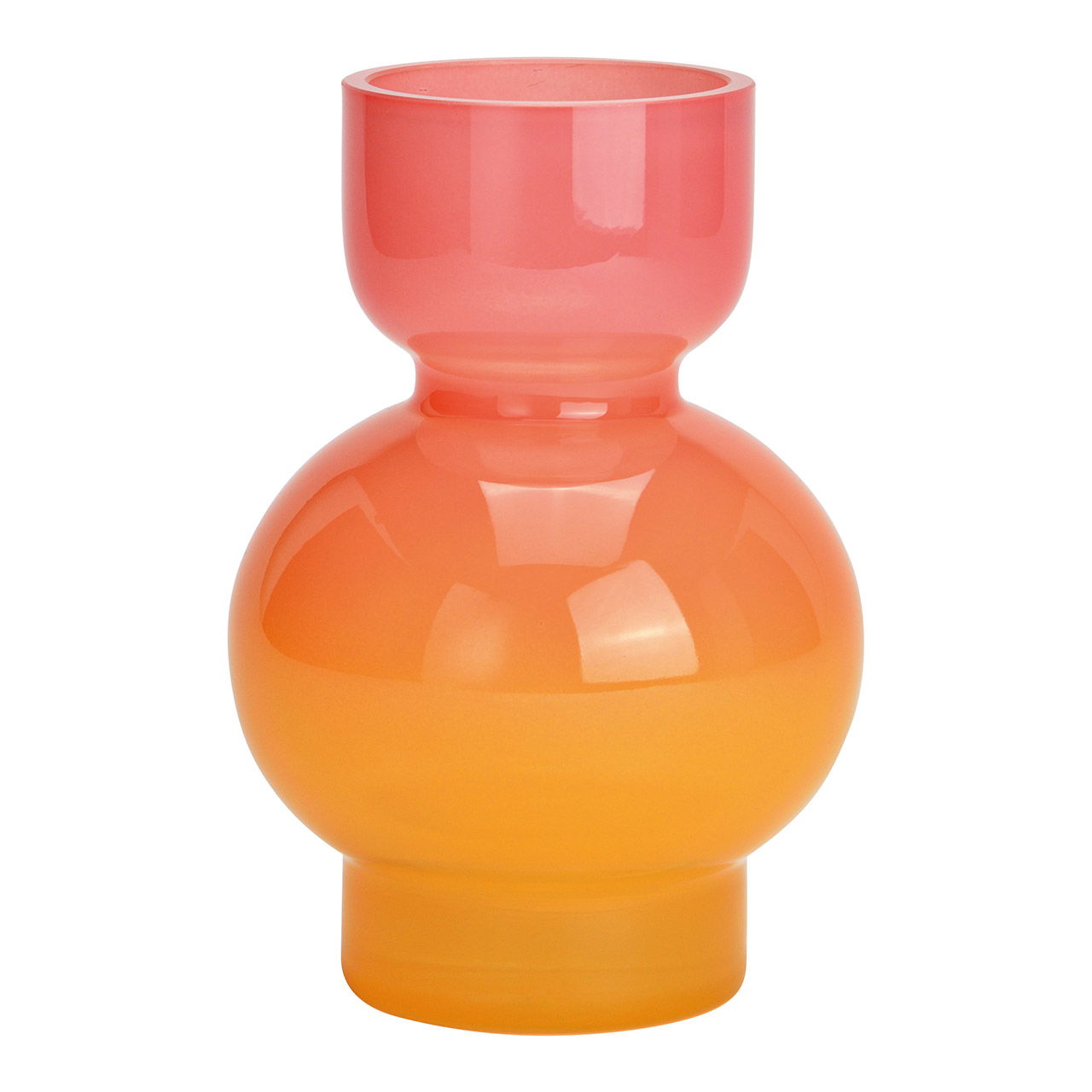 Vase aus Glas pink/rosa (B/H/T) 11x16x11cm Vase aus Glas pink/rosa (B/H/T) 11x16x11cm