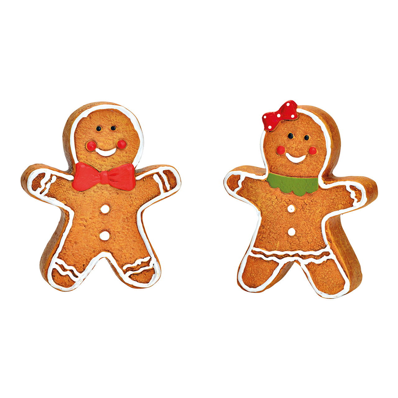 Lebkuchenfigur aus Terracotta braun 2-fach, (B/H/T) 10x12x2cm Essen, Süßigkeiten, Plätzchen, Lebkuchen