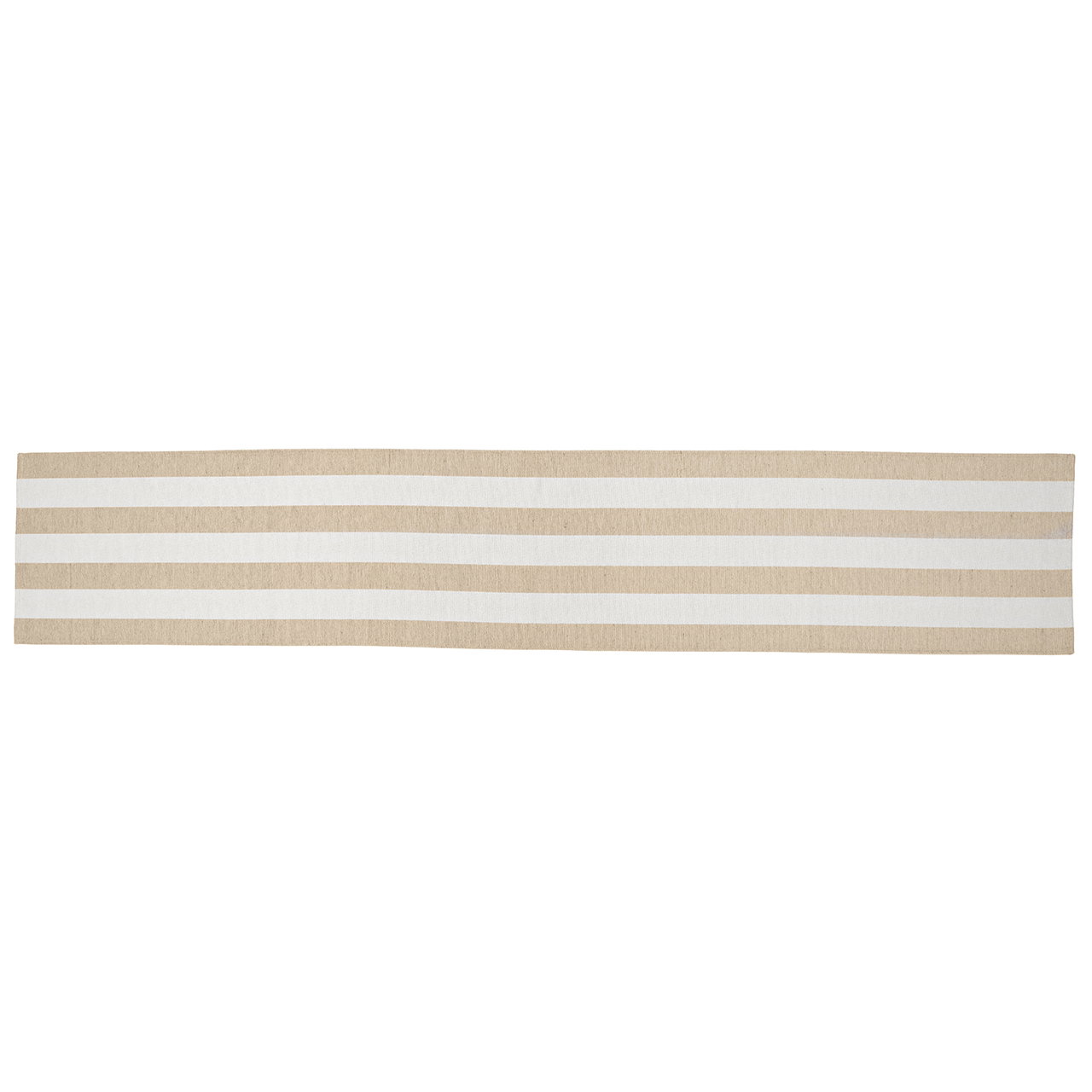 Tischläufer, Streifen, Gewebt, Beige, Küche