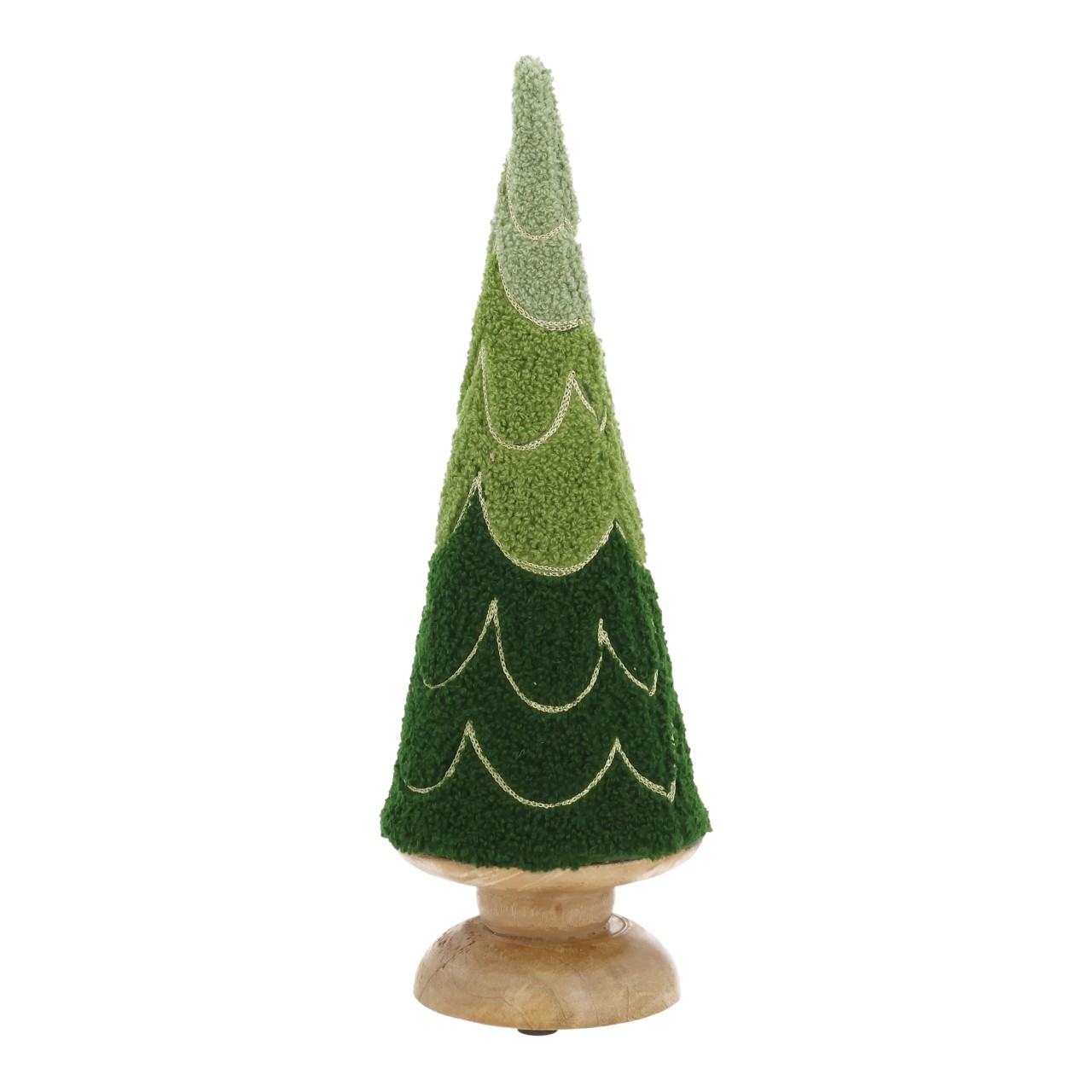 Sapin en bois de manguier/textile vert (L/H/P) 10x30x10cm Sapin en bois de manguier/textile vert (L/H/P) 10x30x10cm