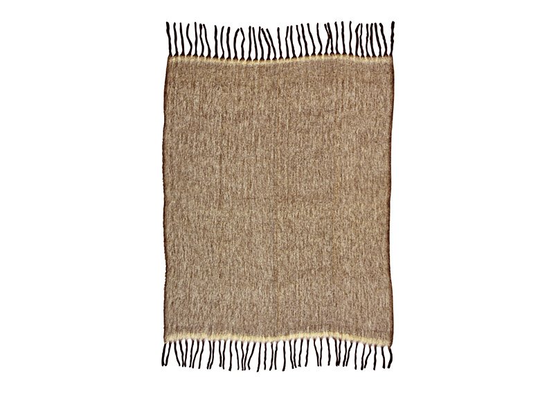 Colcha textil marrón (A/A/P) 130x170x1cm