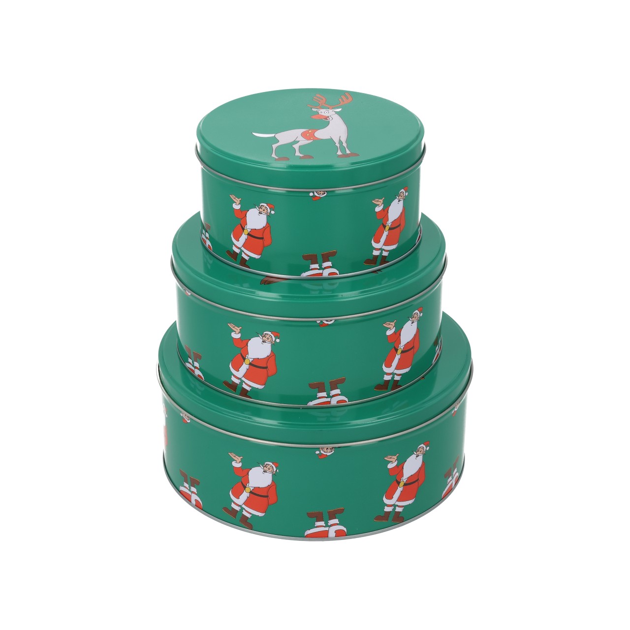 Keksdose, Tin, Metalldose, Weihnachten, Santa Claus