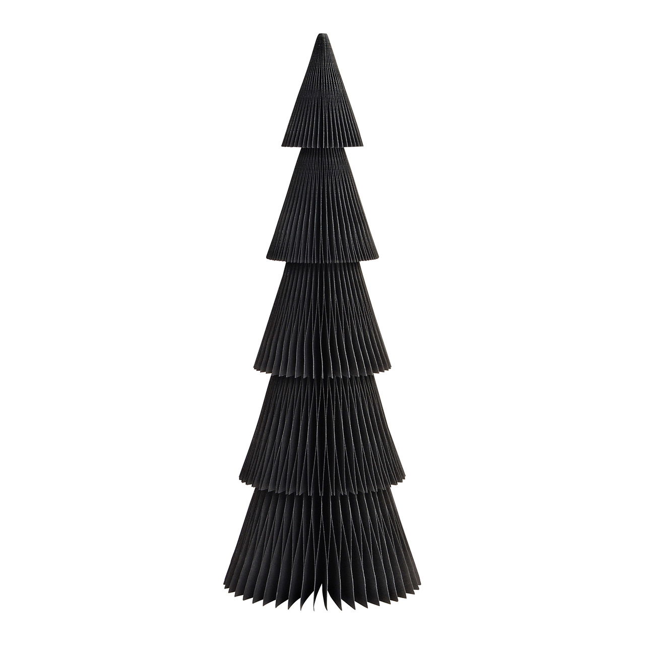 Honeycomb Christmas tree stand made of paper/cardboard black (W/H/D) 14x40x14cm