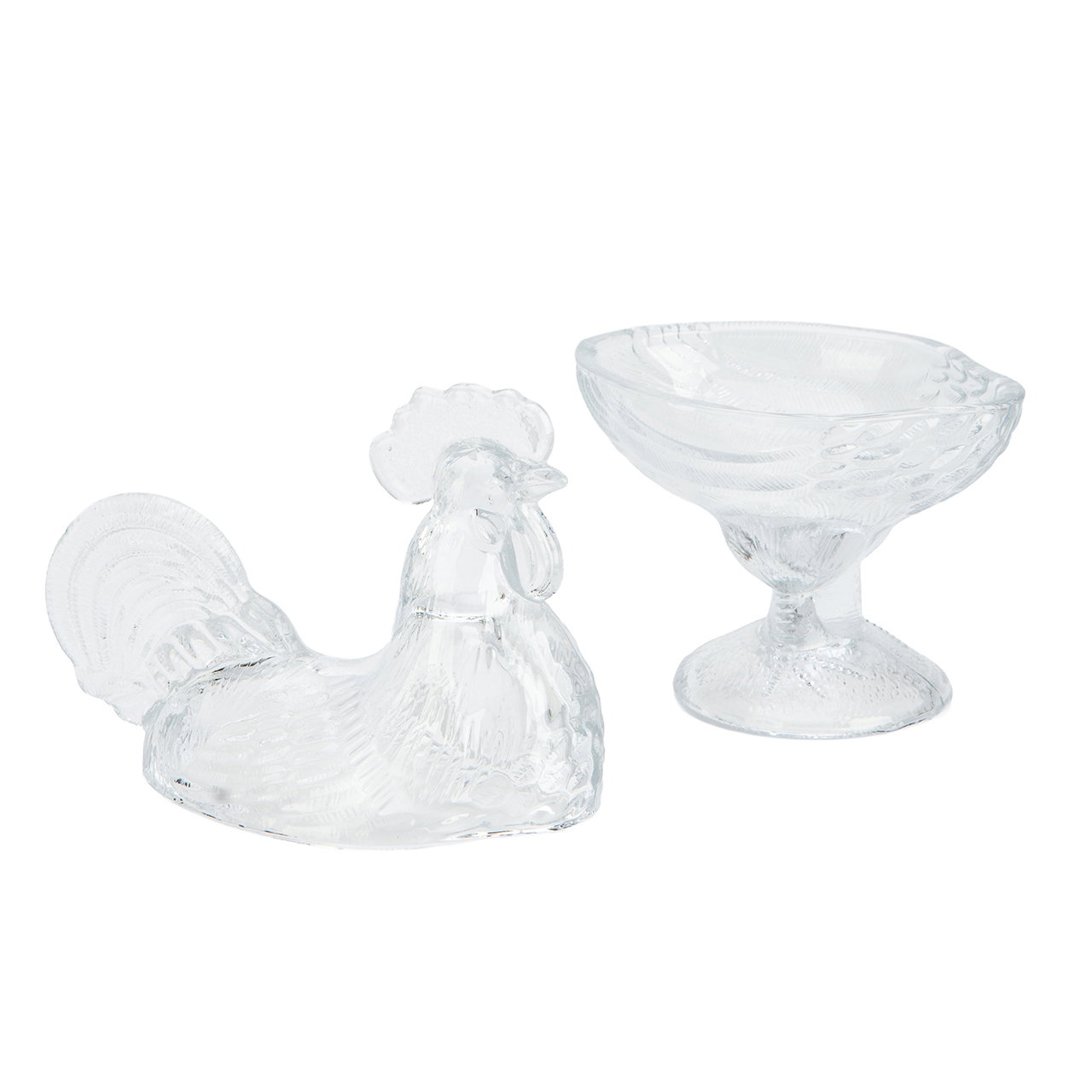 Glas, Huhn, Glas-Schale, Dekoration, Vogelfigur