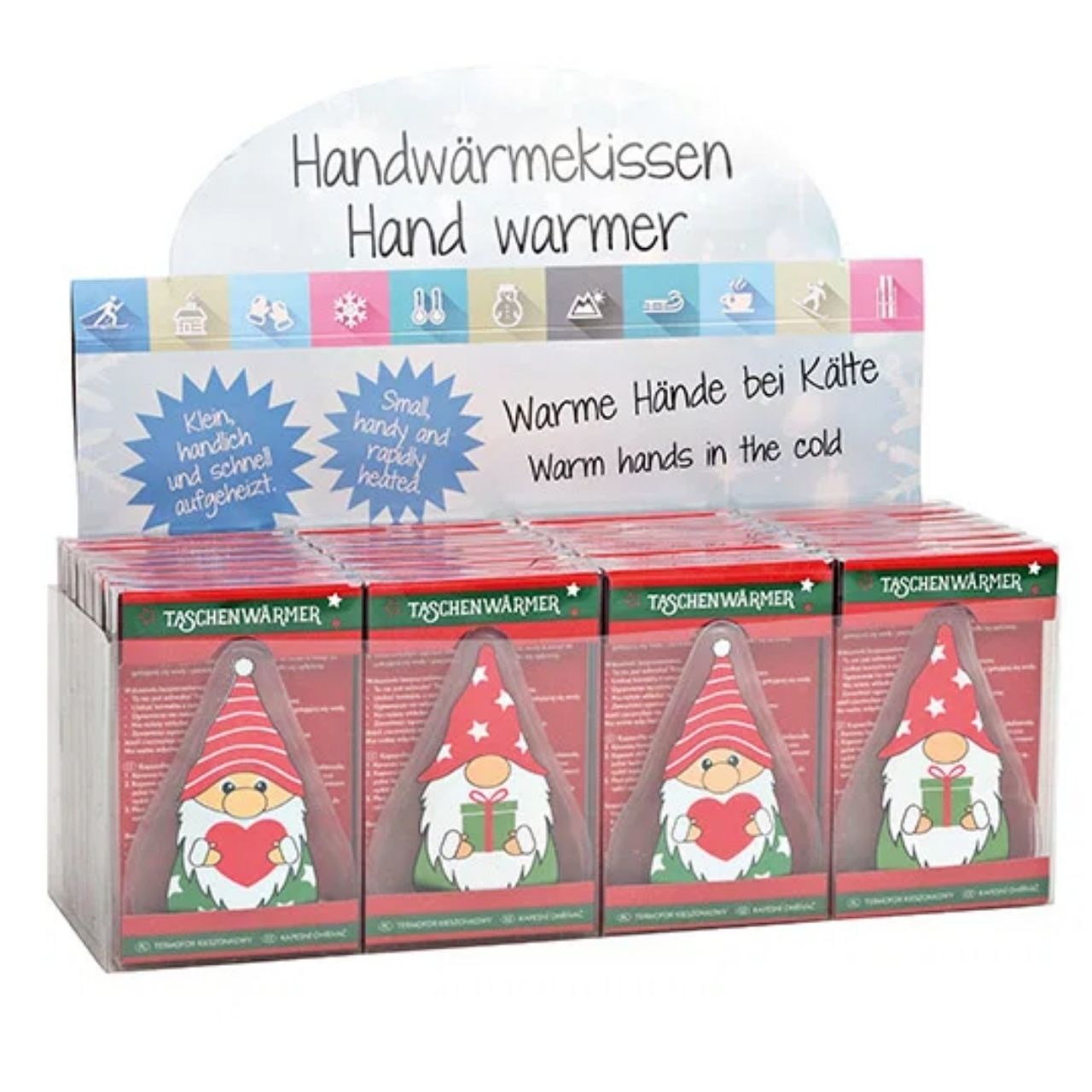 Taschenwärmer, Handwärmer, Weihnachtsmotiv, Santa, Garderobe Weihnachtsfigur