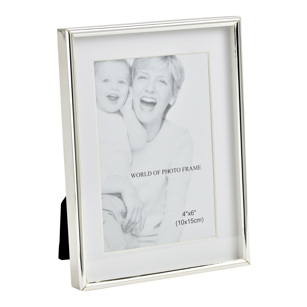 Fotorahmen versilbert für 10x15cm Fotos aus Metall, Silber (B/H/T) 15x20x2cm Fotorahmen versilbert für 10x15cm Fotos aus Metall, Silber (B/H/T) 15x20x2cm