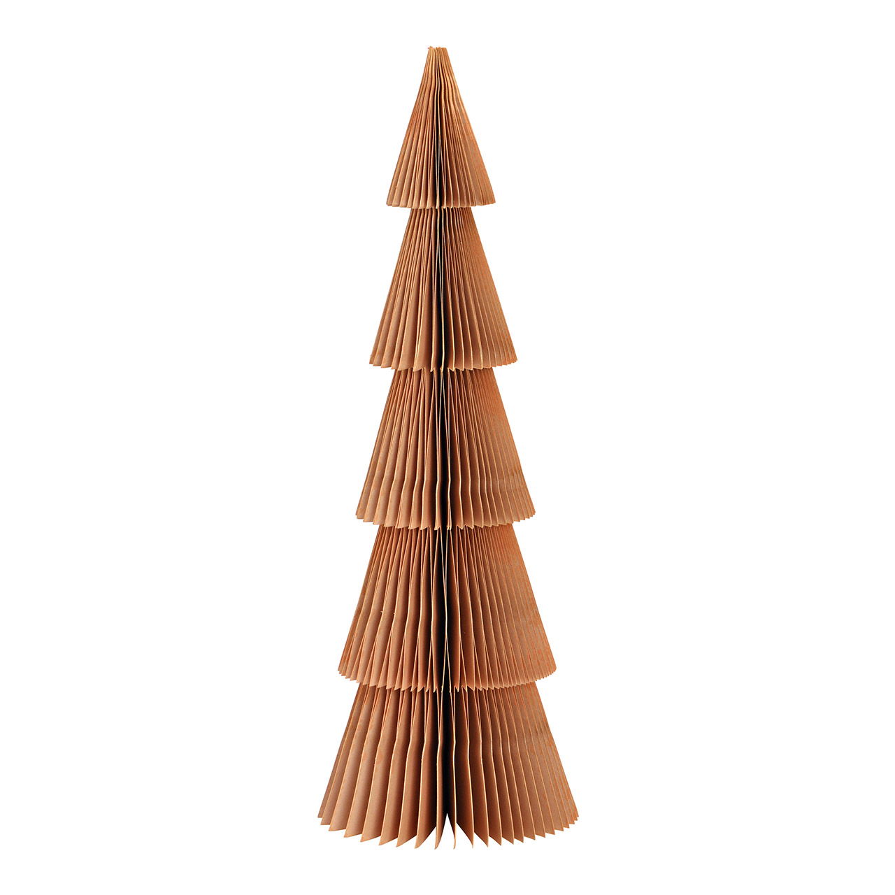 Honeycomb Christmas tree stand made of paper/cardboard beige (W/H/D) 10x30x10cm