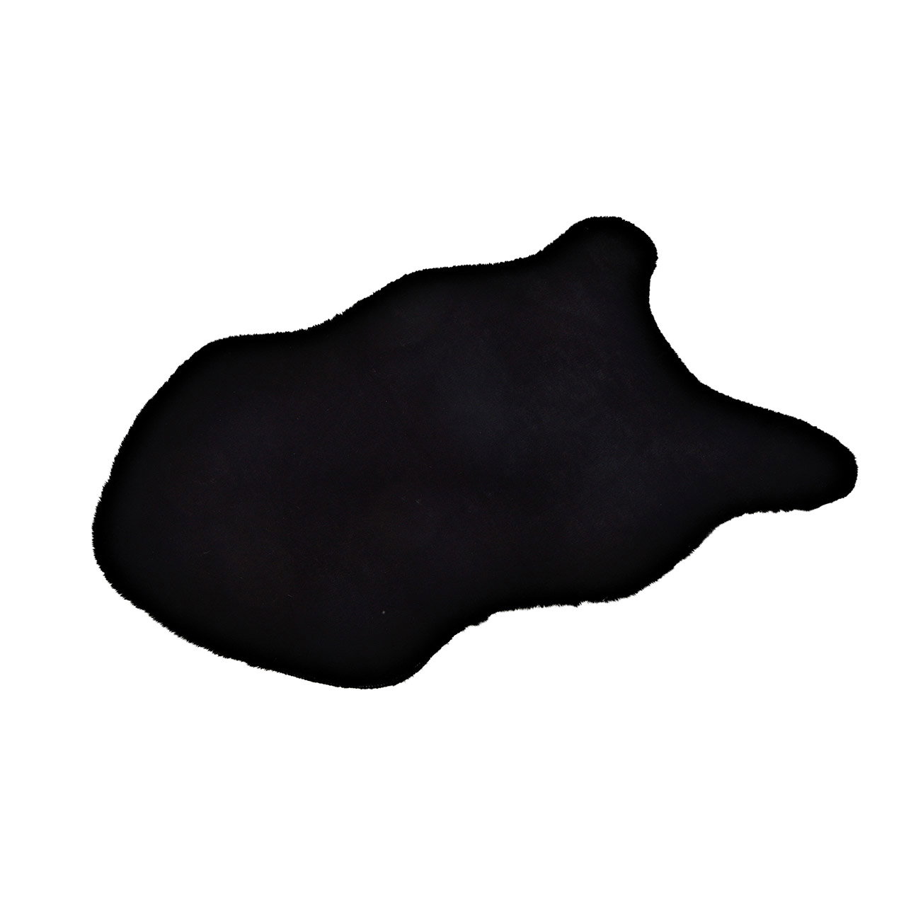 Kunstfell kurz aus Polyester Schwarz (B/H/T) 90x60x2cm Kunstfell kurz aus Polyester Schwarz (B/H/T) 90x60x2cm