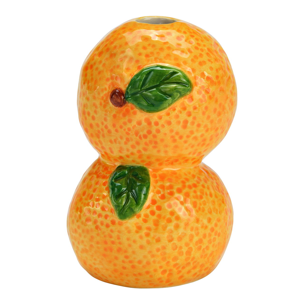Vase Orange aus Keramik, Orange (B/H/T) 6x10x6cm Vase Orange aus Keramik, Orange (B/H/T) 6x10x6cm