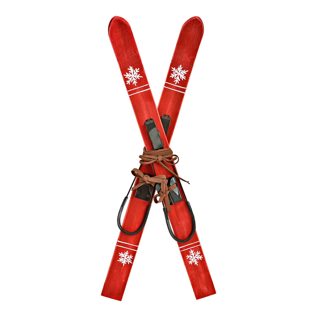 Deko Skier aus Holz, Rot (B/H/T) 25x57x7cm Deko Skier aus Holz, Rot (B/H/T) 25x57x7cm