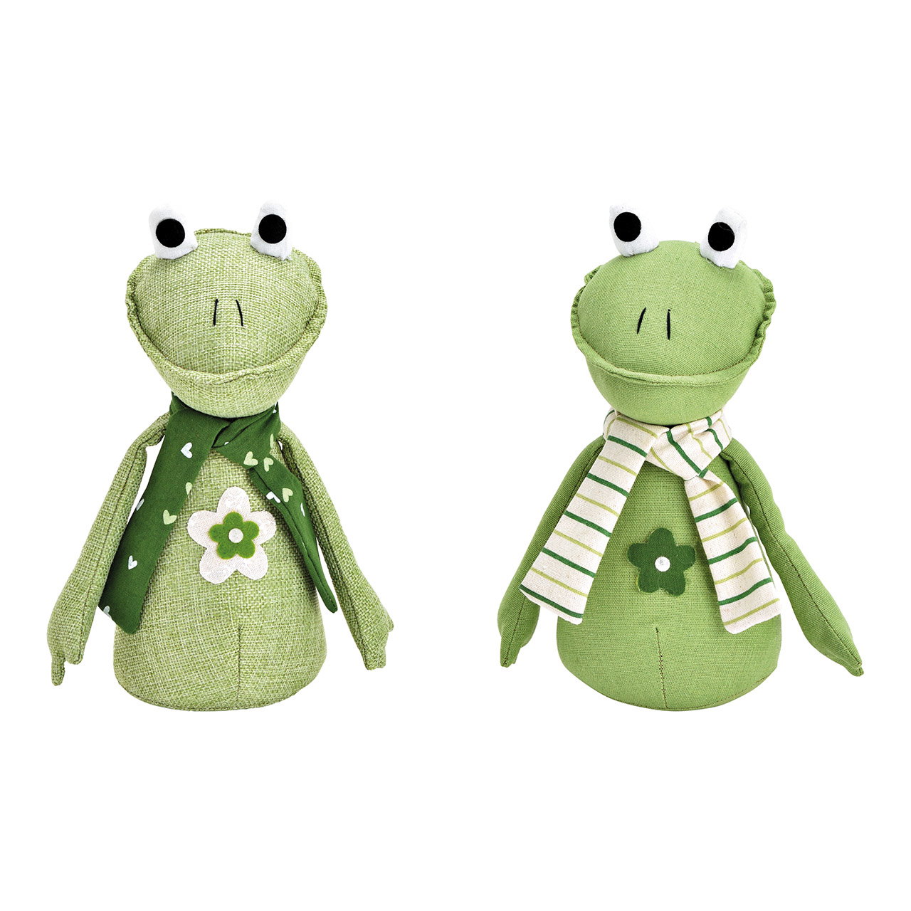 Rana de tela verde 2 pliegues, (A/A/P) 14x21x9cm Rana de tela verde 2 pliegues, (A/A/P) 14x21x9cm