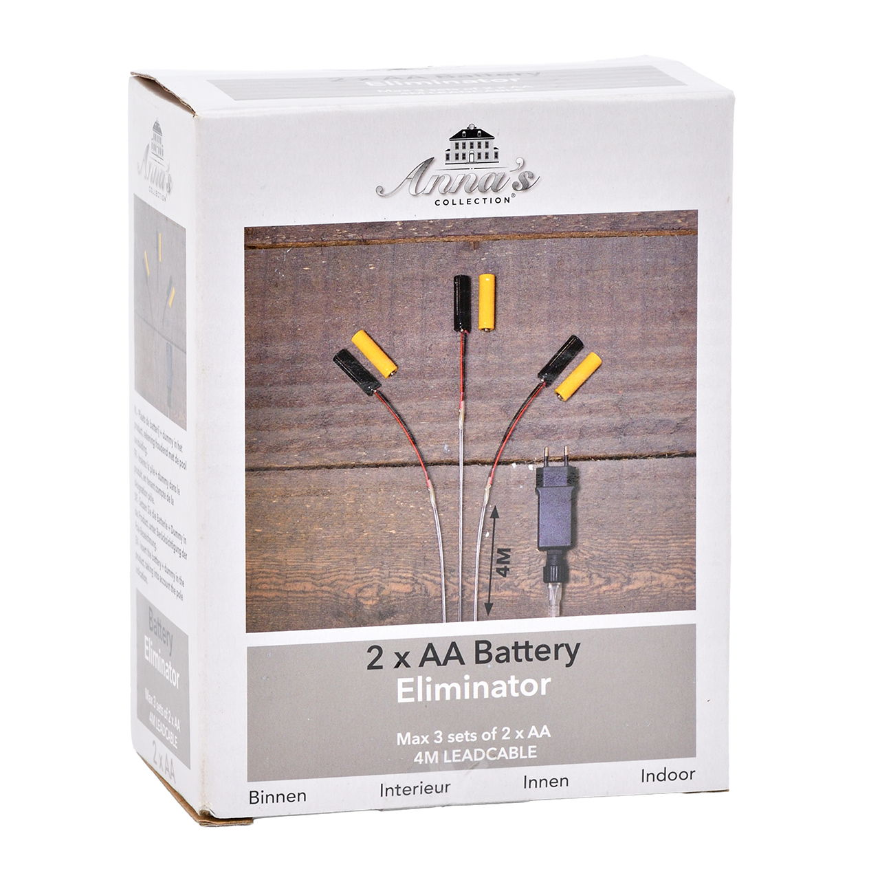 AA-Batterie Eliminator, Batterie Eliminator, Lead-Kabel, 4M Leadkabel, Inklusive zwei AA