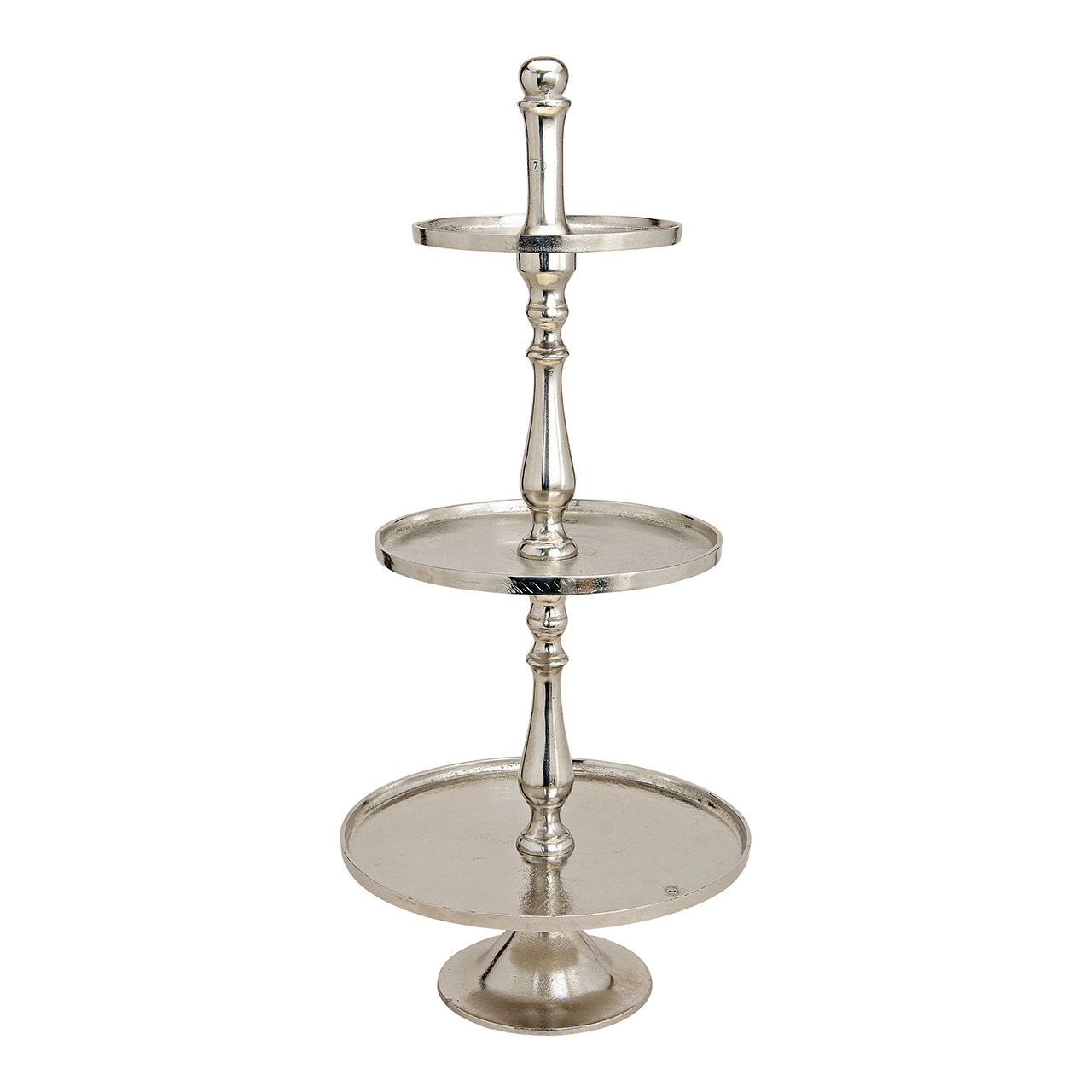 Etagere mit 3 Ebenen aus Metall, 97 cm hoch, 25/34/42 cm Ø Etagere mit 3 Ebenen aus Metall, 97 cm hoch, 25/34/42 cm Ø