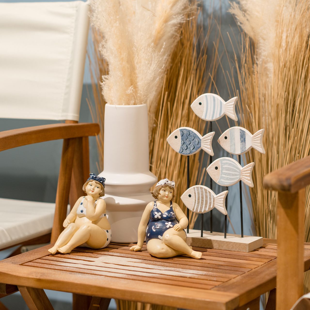 Pecera de madera azul (A/A/P) 18x26x6cm Pecera de madera azul (A/A/P) 18x26x6cm