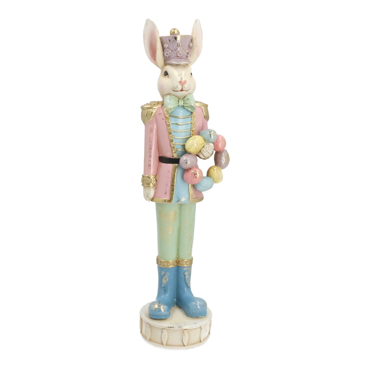 Osterhase, Dekorfigur, Pastellfarben, Schmuckkette, Jahresdeko