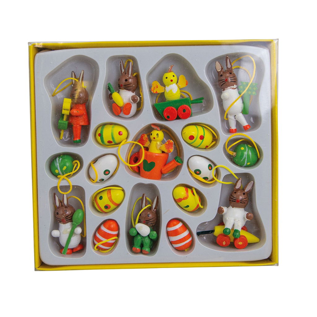 Holzhänger, Holz, 3,5cm, 1 Set, gelb Spielzeug, Essen, Süßigkeiten