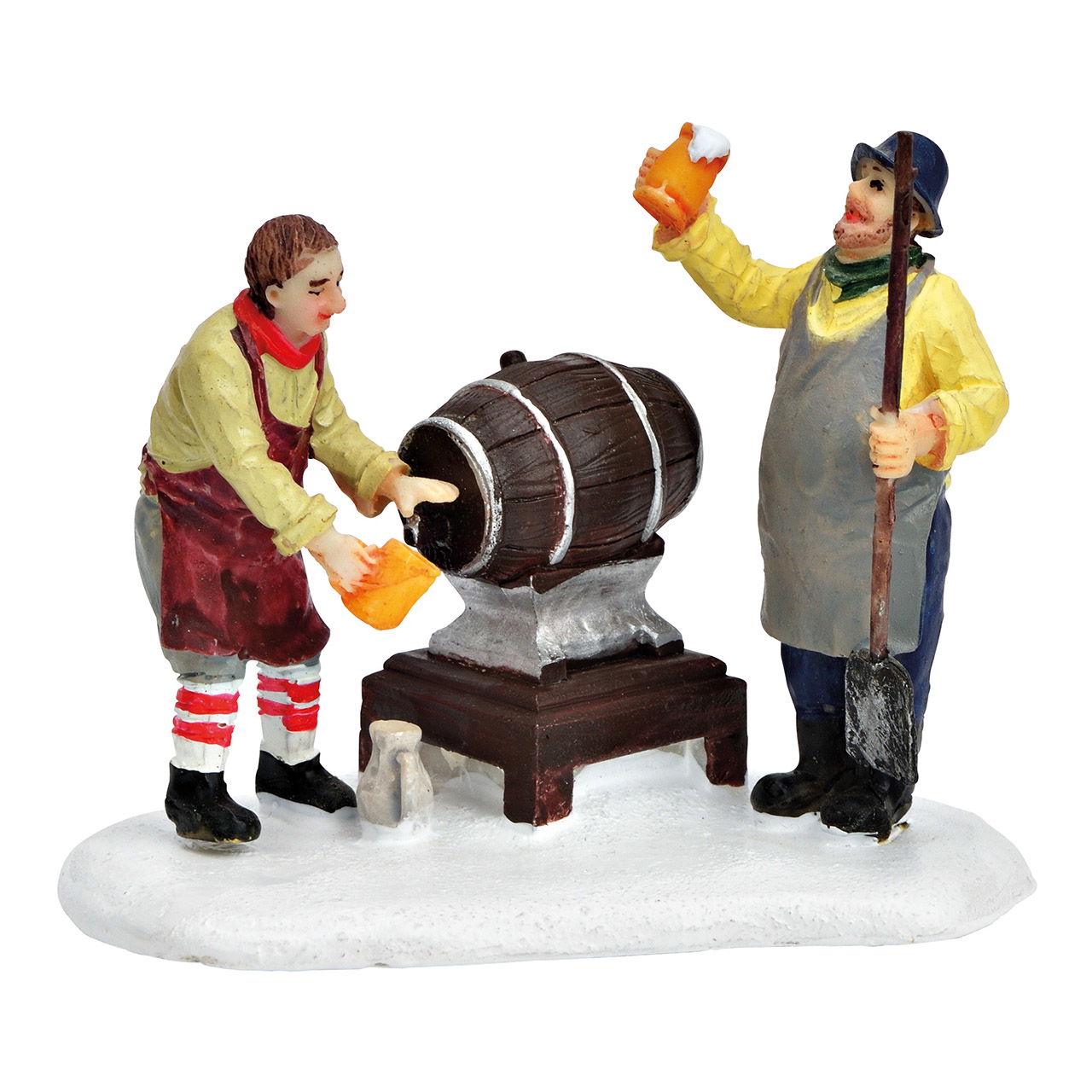 Miniature figure brewery made of poly colorful (W/H/D) 8x7x5cm