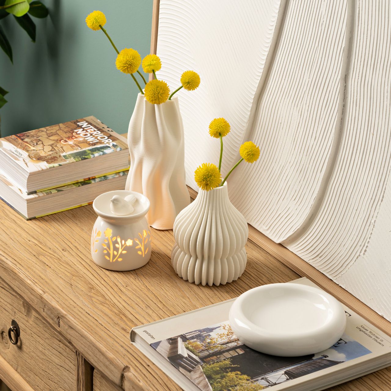 Geurlamp vogel van porselein wit (B/H/D) 10x12x10cm Geurlamp vogel van porselein wit (B/H/D) 10x12x10cm