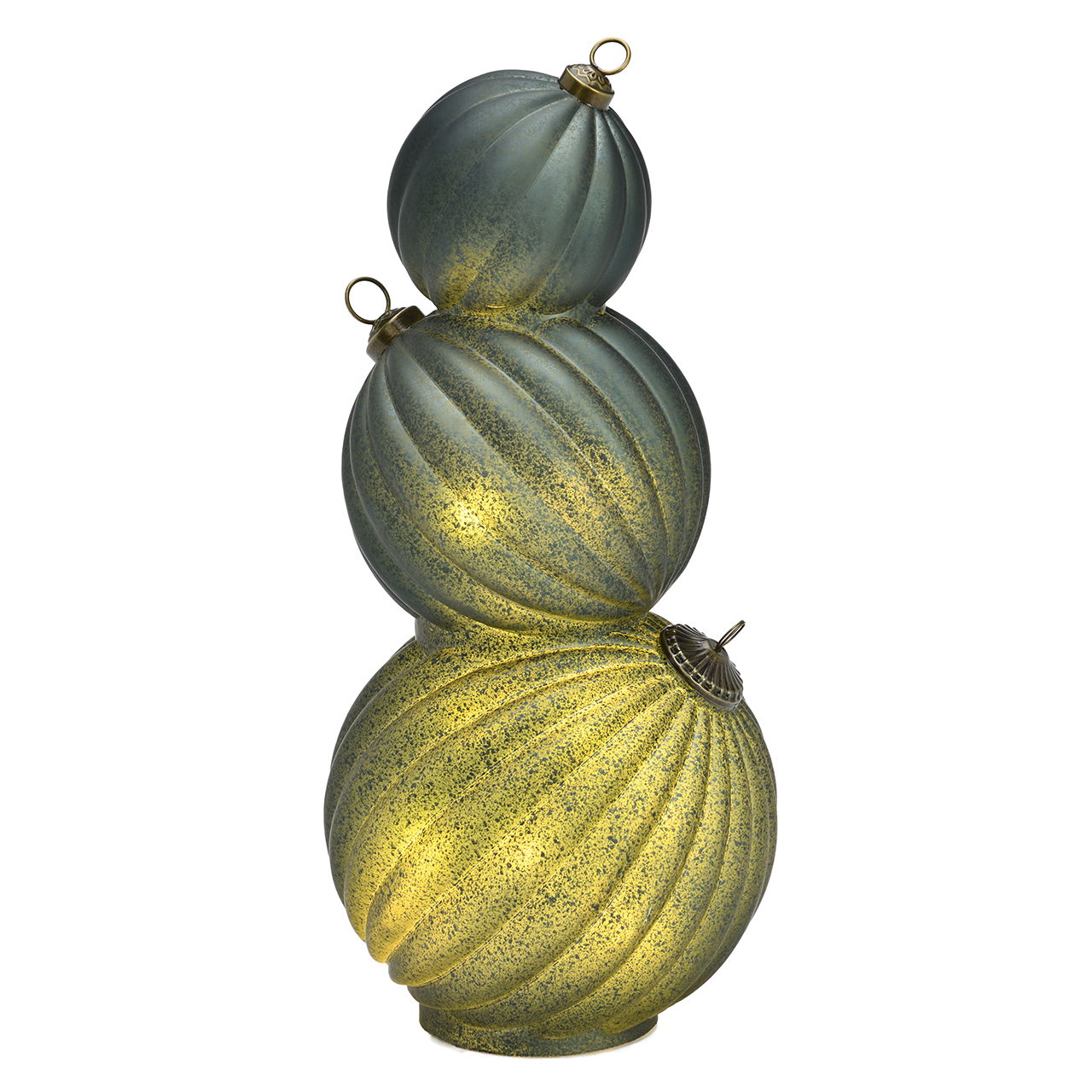 Boules LED en verre Gris (L/H/P) 17x36x17cm excl. 3xAAA Essen, Pflanze, Produzieren, Kürbis, Gemüse