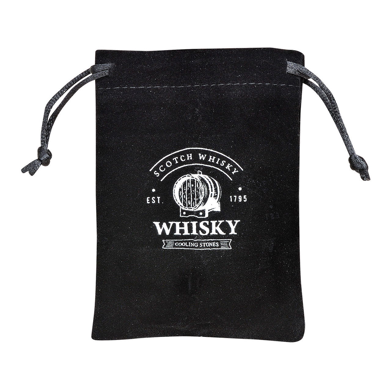 Whisky steen set, basalt stenen ijsblokje, 2cm, 4 blokjes met 2 glazen, 9x8x9cm, 300ml, 23,6x11,5x15,8cm