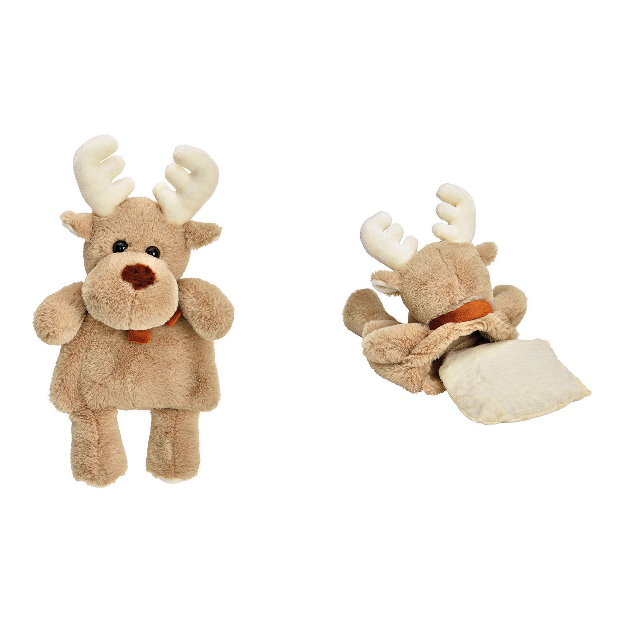 Kirschkernkissen Elch aus Polyester beige (B/H/T) 25x37x10cm Kirschkernkissen Elch aus Polyester beige (B/H/T) 25x37x10cm