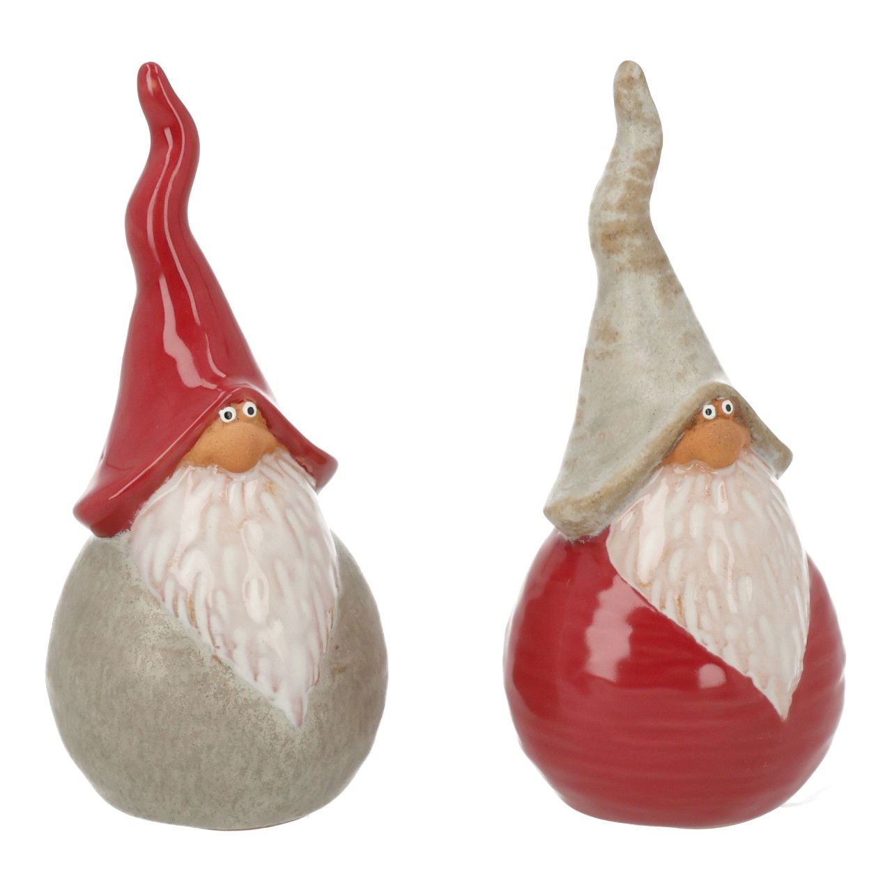 Wichtel aus Steingut Rot 2-fach sortiert (B/H/T) 5x11x5cm