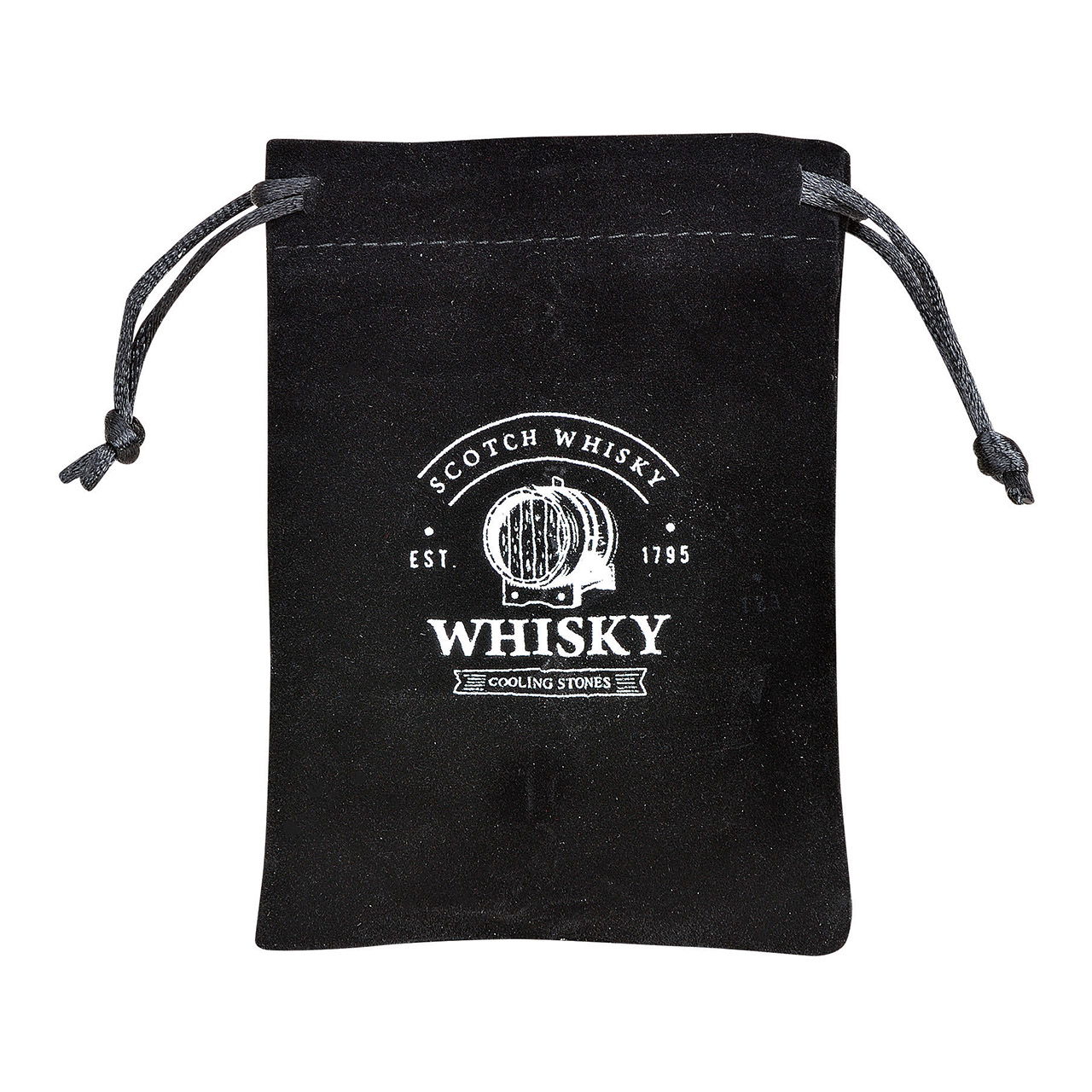 Whisky glaçon set de 12 cubes en acier inoxydable 2,7cm, 12 cubes, pince + sac en velours inclus, dans une boîte en bois